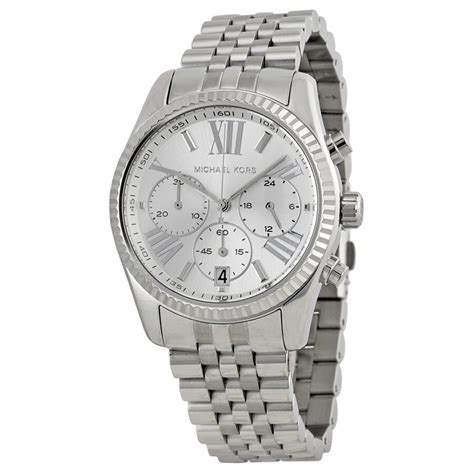 michael kors lexington zilver 5555|michael kors lexington mk5555.